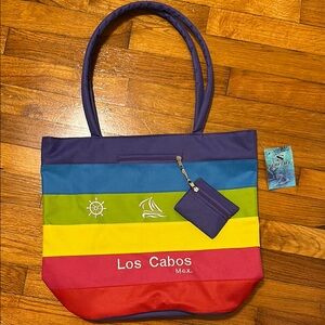 Rainbow Los Cabos Mexico Tote Beach Bag